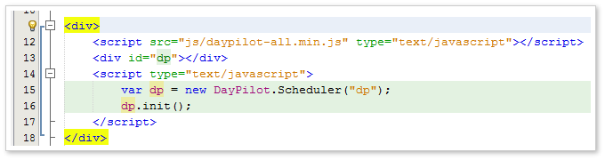 javascript scheduler rapid prototyping