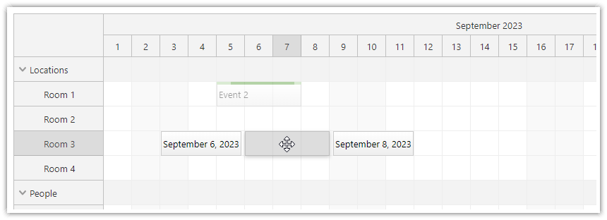 JavaScript Scheduler Drag and Drop Event Moving