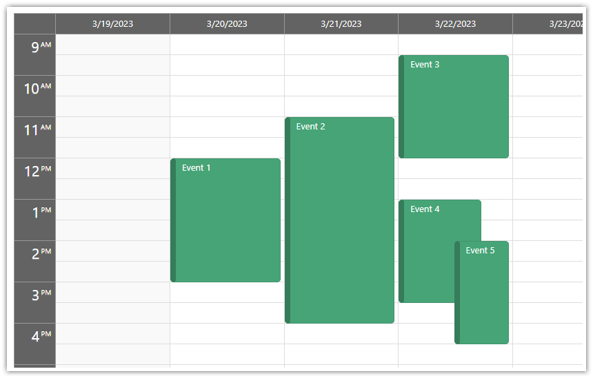 javascript calendar scheduler open source css theme green