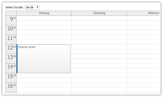 javascript event calendar scheduler open source localization