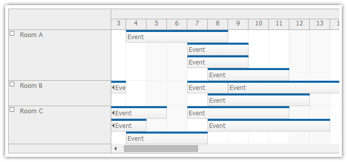 javascript scheduler on demand event loading