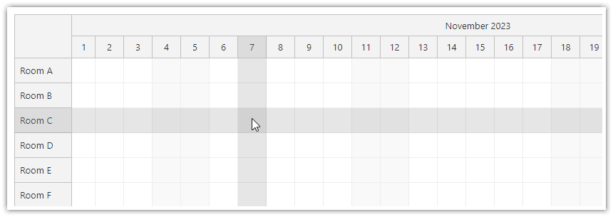 Full crosshair in JavaScript Scheduler allows mouse events to pass through