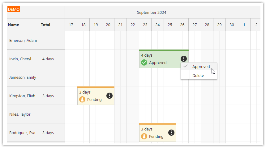 PHP Annual Leave Scheduling App