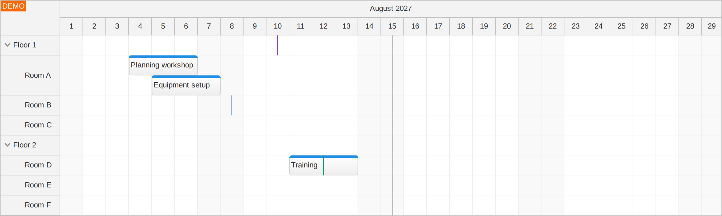 scheduler separators