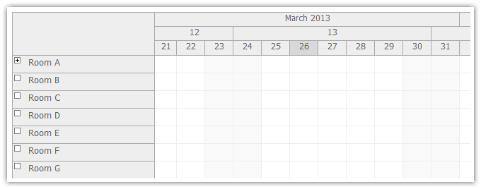 javascript scheduler scale days