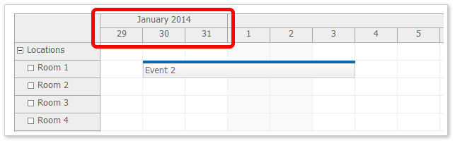 scheduler floating time headers true