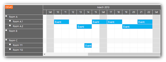 event scheduler javascript html5