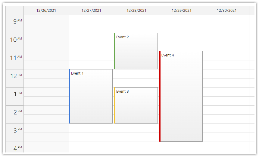 javascript event calendar component html5