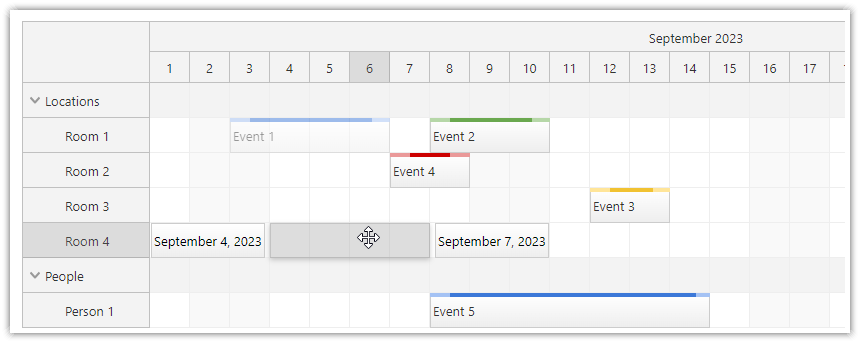 JavaScript Scheduler Drag and Drop