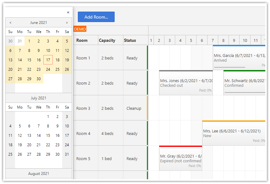 angular hotel room booking mysql php