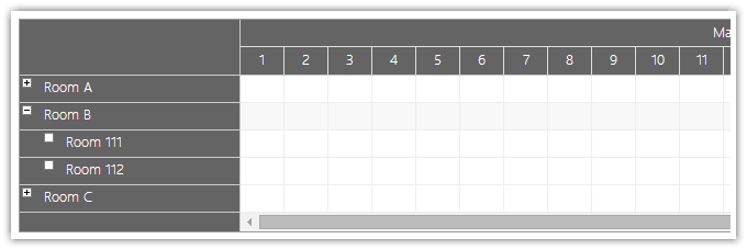 javascript scheduler dynamic tree loading