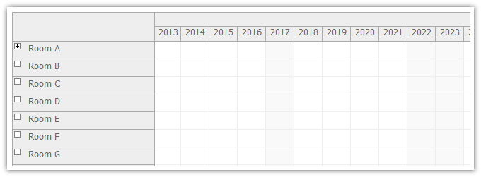 javascript scheduler scale years
